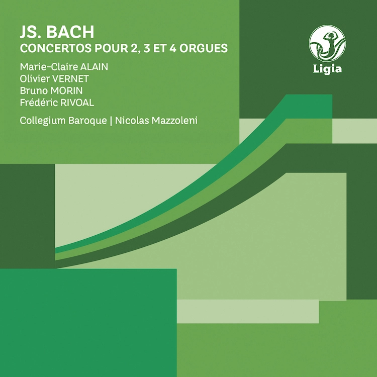 Pochette — J.S. BACH // Concertos BWV1060/1062, 1064 et 1065 pour 2, 3 et 4 orgues